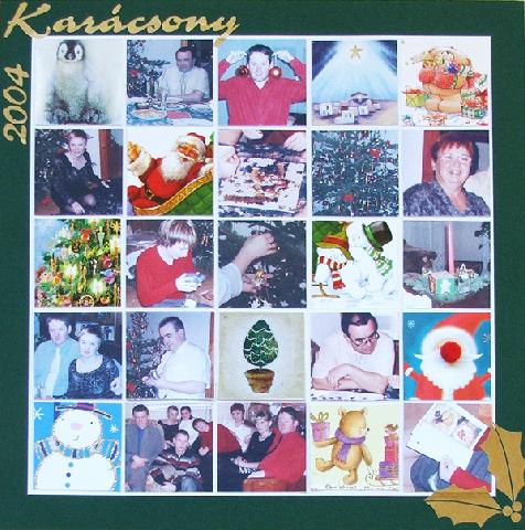 Karácsonyi scrapbook oldal