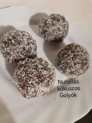 Nutellás kókuszos golyók