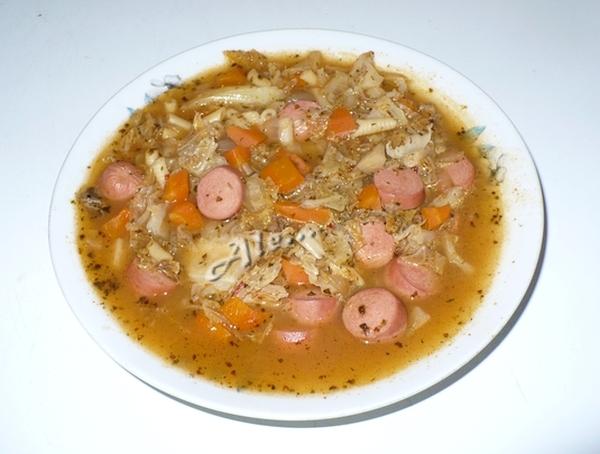 Tárkonyos kelkáposztaleves