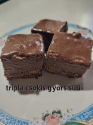 Tripla csokis gyors süti 1.
