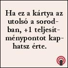 Extra kártya
