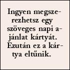 Extra kártya