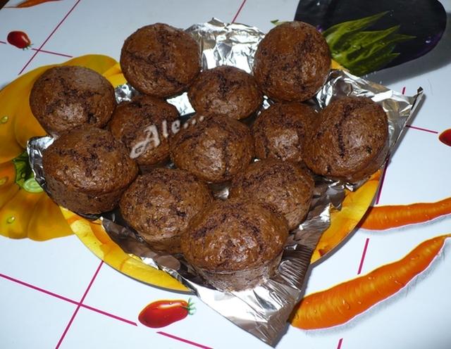 Meggyes - csokis muffin