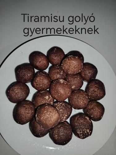 Tiramisu golyó gyermekeknek