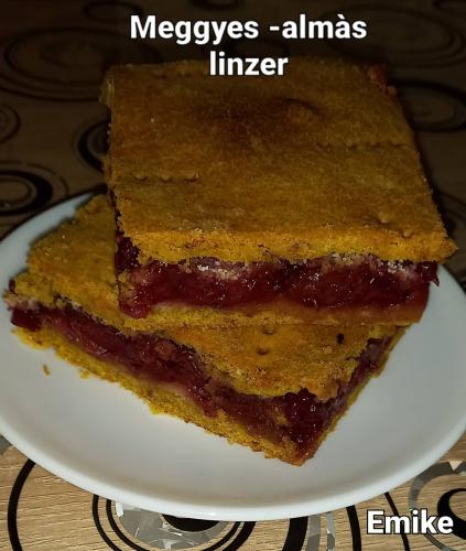 Meggyes-almás linzer